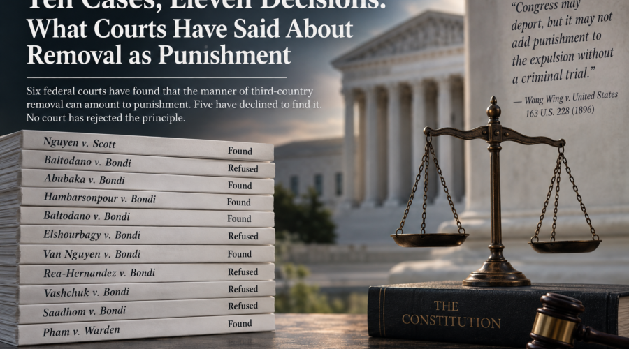 Ten Cases, Eleven Decisions: What Courts Have Said About Removal as Punishment