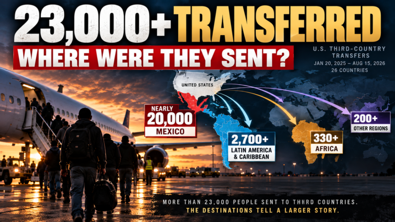 More Than 23,000 People Sent to Third Countries. Where They Went Is the Part That Matters.