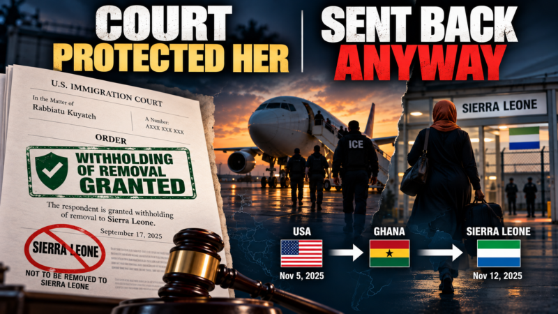 She Won Her Case, and Was Deported Anyway: A Maryland Nurse Sent Through Ghana