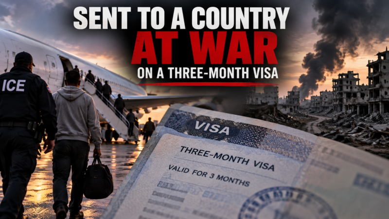 Sent to a Country at War, on a Three-Month Visa