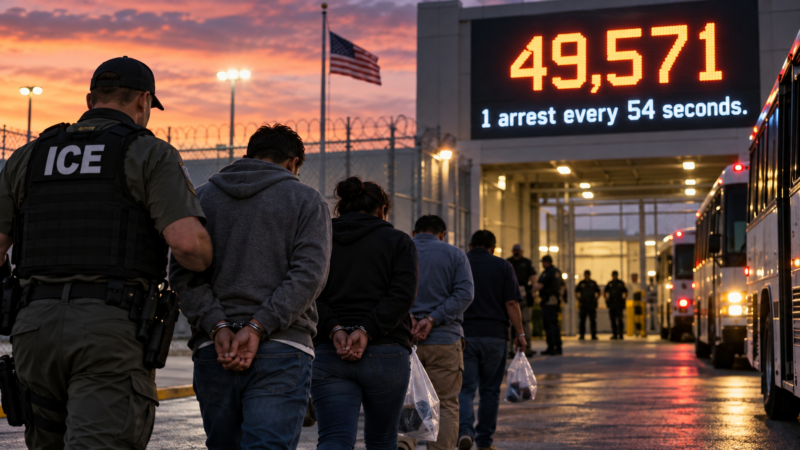 49,571 Arrests in One Month. One Every Fifty-Four Seconds.