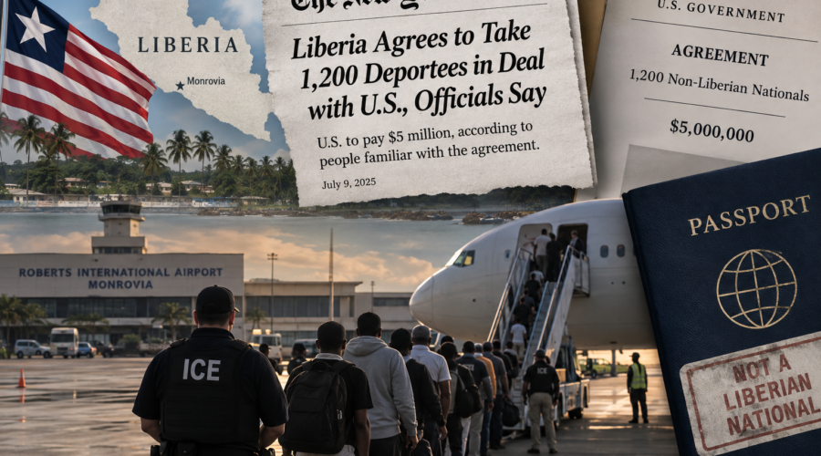 Liberia Agreed to Take 1,200 People Who Are Not Liberian. The Times Reported a Five Million Dollar Payment.