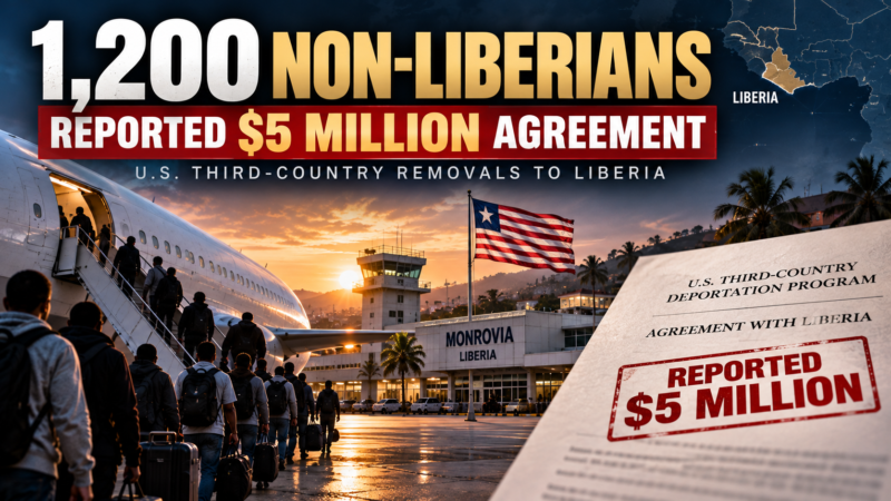 Liberia Agreed to Take 1,200 People Who Are Not Liberian. The Times Reported a Five Million Dollar Payment.
