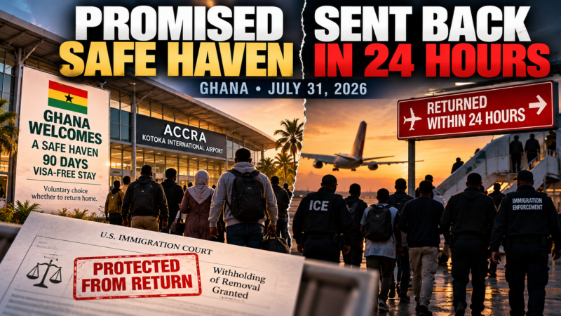 Ghana Offered a Safe Haven. What the July 31 Flight Met Instead